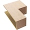 Ekena Millwork 10"W x 20"D x 30"H Classic Chapel Hill Rough Cedar Woodgrain TimberThane Corbel, Primed Tan CORUR10X20X30CHPRCPR - alternate 4